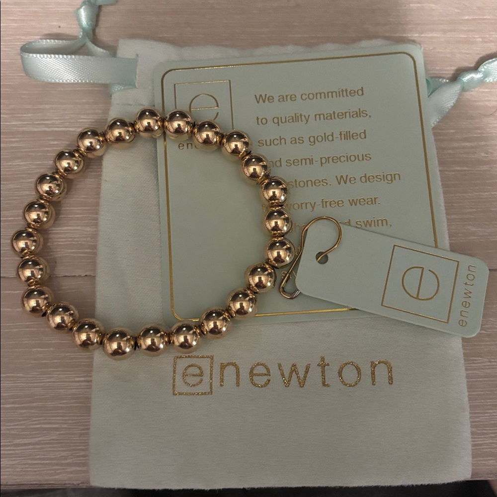 Enewton 8mm Gold Bead Bracelet